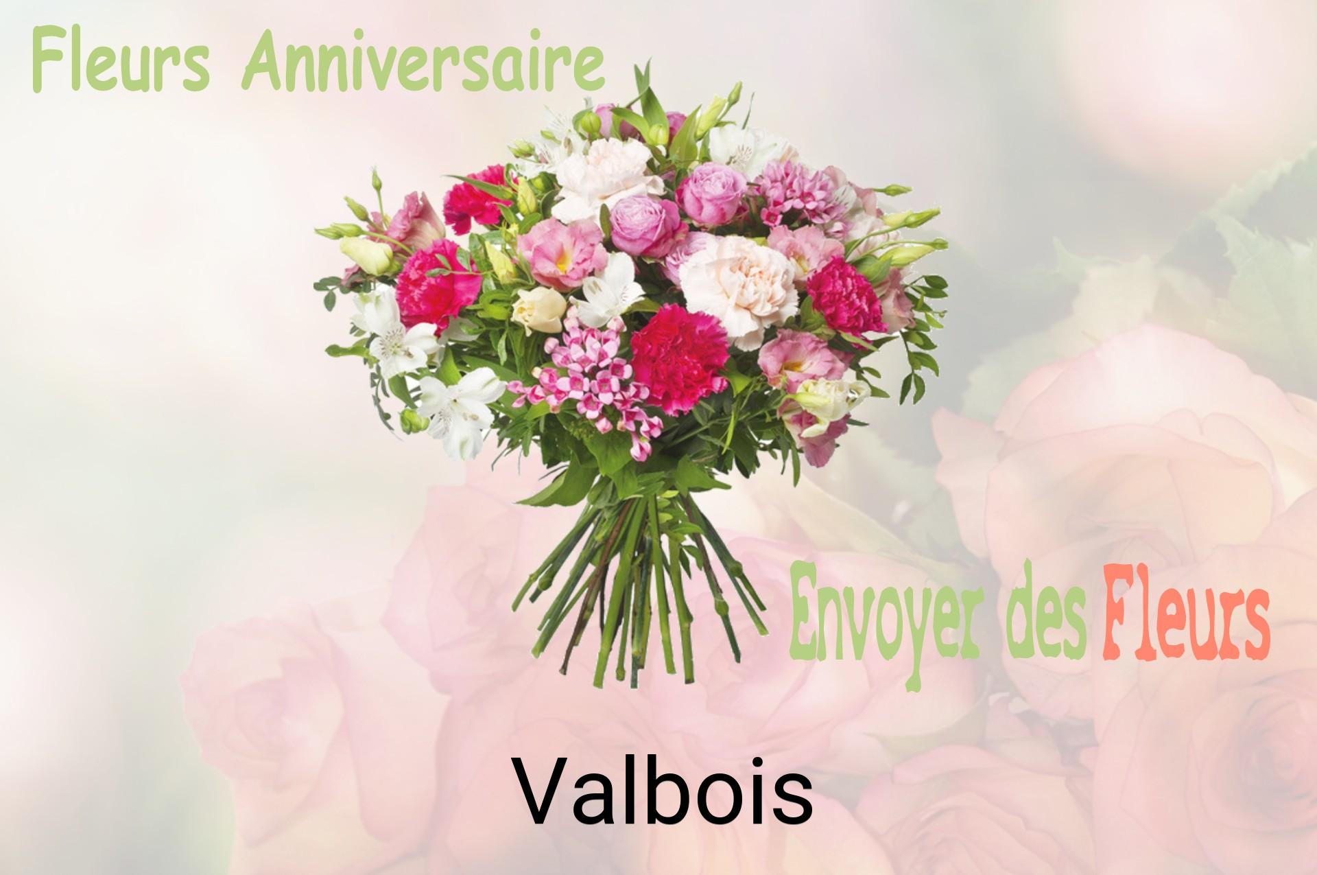 Bouquet de fleurs d’anniversaire livré à Valbois
