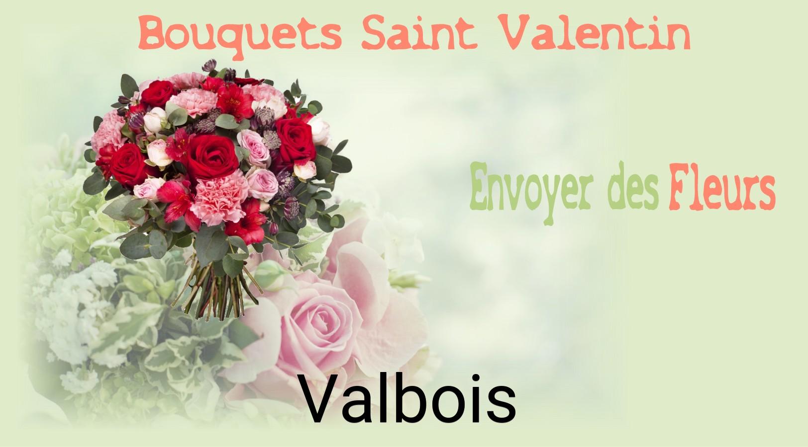Roses de Saint-Valentin livrées à Valbois